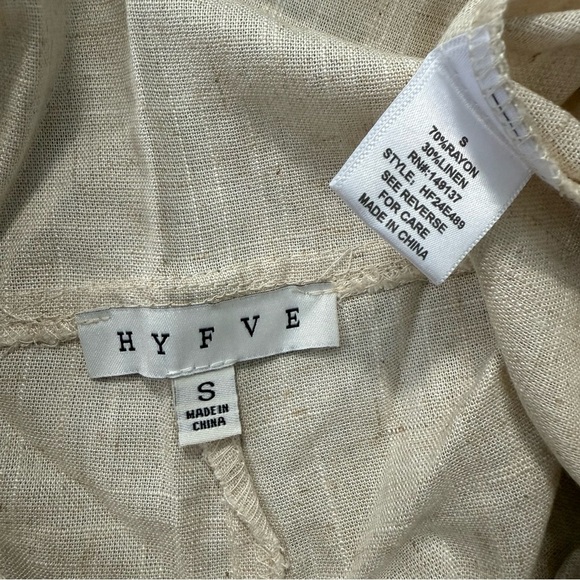 Women’s HYFVE Linen Blend Spaghetti Strap Sleeveless Jumpsuit Pants Size Small - Picture 11 of 15